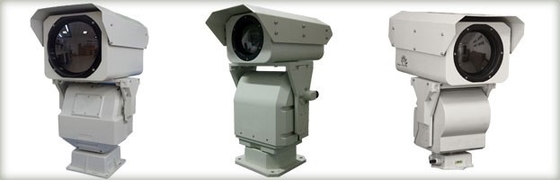 Câmera infravermelha da imagiologia térmica de PTZ, câmera impermeável Uncooled do CCTV da grande distância
