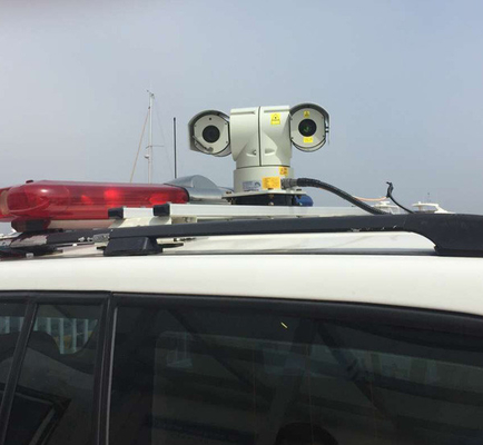 Câmera do laser da montagem PTZ do carro/câmara de segurança infravermelha da longa distância da visão noturna