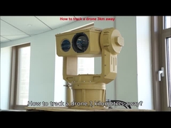 Sistema de vigilância térmica de nível militar PTZ Câmera de segurança infravermelha de longo alcance