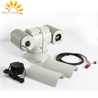 Câmera térmica dupla infravermelha da longa distância com sistema de vigilância do IP
