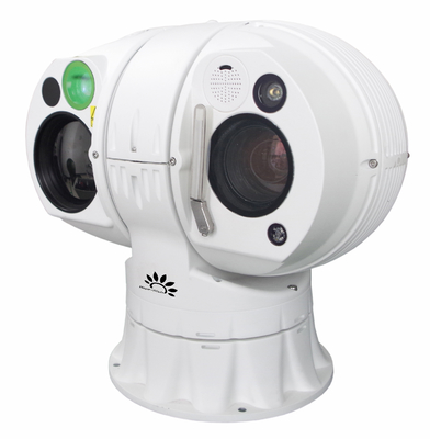 Câmera PTZ térmica de consumo de 6W com lente de foco manual motorizada e baixa manutenção