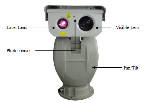 Sensor infravermelho do CMOS da câmera do CCTV da câmera PTZ do laser da longa distância da visão noturna do zumbido