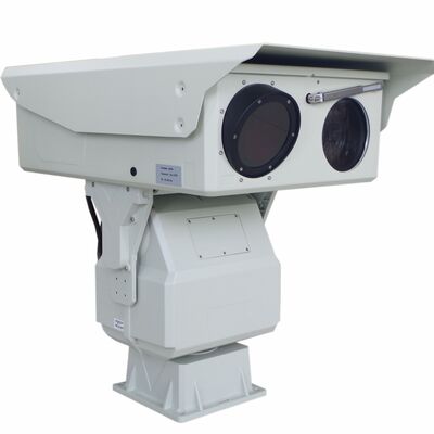 Câmera de vigilância de sensores duplos PTZ Câmera de imagem térmica IP66 resistente a intempéries