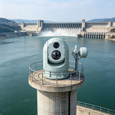 Sistema de vigilância térmica de longa distância com sensores múltiplos Câmara térmica para aplicações de segurança de perímetro
