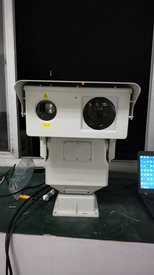 Tipo câmera infravermelha de PTZ da longa distância para a fiscalização da estrada de ferro de 2km, projeto dobro da janela