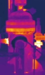 Câmera térmica portátil de temperatura de tipo ferramenta Câmera fotográfica IR leve para distância de detecção de 2 km