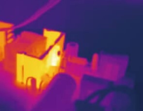 Câmera térmica portátil de temperatura de tipo ferramenta Câmera fotográfica IR leve para distância de detecção de 2 km