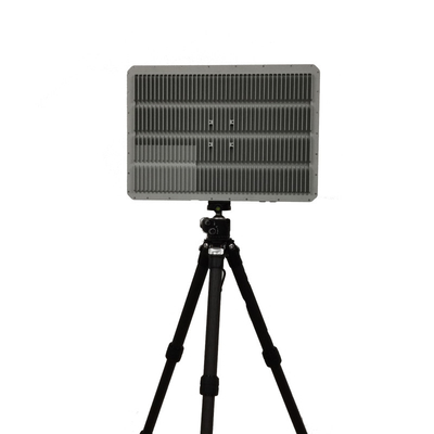 Método de detecção Radar e câmara Sistema anti-drone Precisão ≤ 5m E faixa de velocidade radial 0,4m/s-60m/s