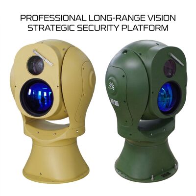Câmera de imagem térmica PTZ com zoom óptico 10x IP66 resistente a intempéries e rastreamento inteligente para segurança do perímetro
