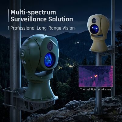 Plataforma Eletro-Óptica Multiespectral Câmera Infravermelha de Longo Alcance com Lente Térmica