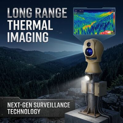 Plataforma Eletro-Óptica Multiespectral Câmera Infravermelha de Longo Alcance com Lente Térmica