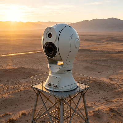 Plataforma Eletro-Óptica Multiespectral Câmera Infravermelha de Longo Alcance com Lente Térmica