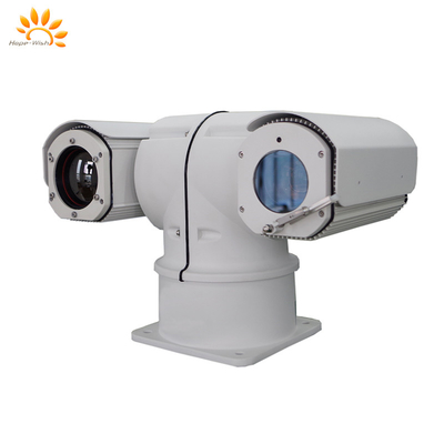 Câmera PTZ de infravermelho de precisão sensor duplo T forma câmera térmica laser IP67 classificado com 360 graus Pan Range