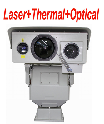 câmera térmica infravermelha da multi longa distância do sensor 50mK com a lente zoom contínua de PTZ