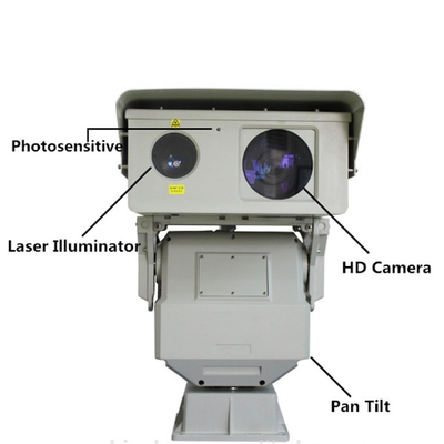 câmera infravermelha do laser da longa distância PTZ da segurança de 1KM com o iluminador de 808nm IR