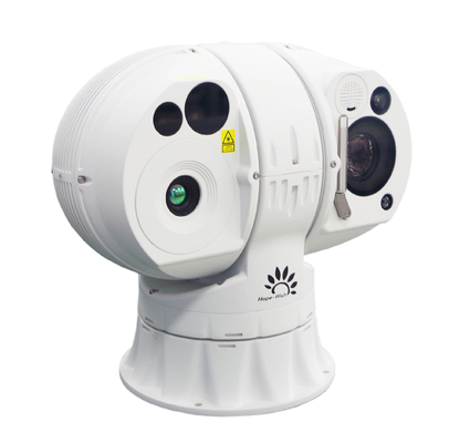 Sistema de vigilância térmica de longo alcance com processamento de imagem térmica e alcance de detecção de até 5 km