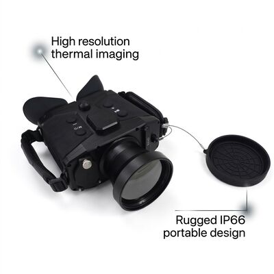 Câmara de imagem térmica binocular, binóculos térmicos infravermelhos para observação noturna