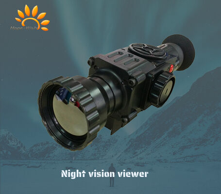 Câmera térmica infravermelha de visão monocular portátil, imagem térmica de longo alcance para vigilância de campo